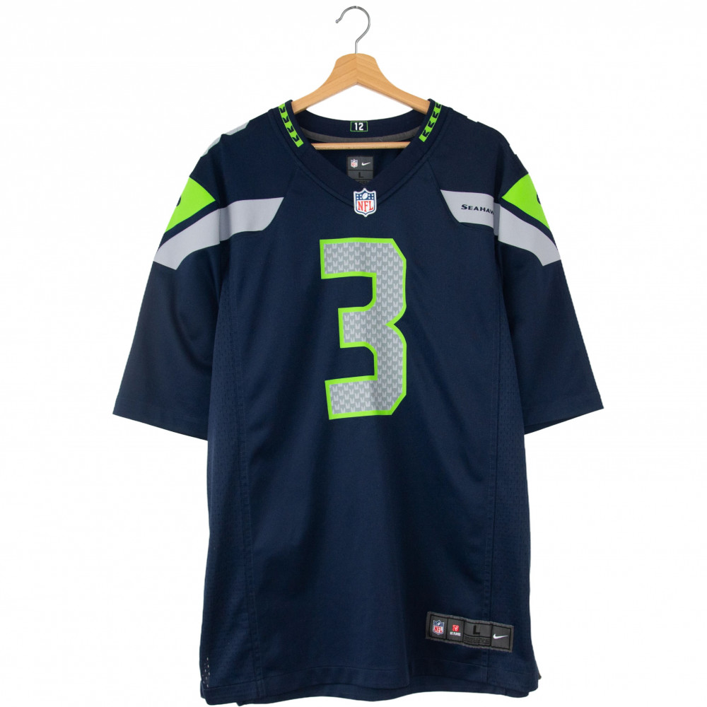 NFL Seattle Seahawks 3 Wilson Jersey (Navy)